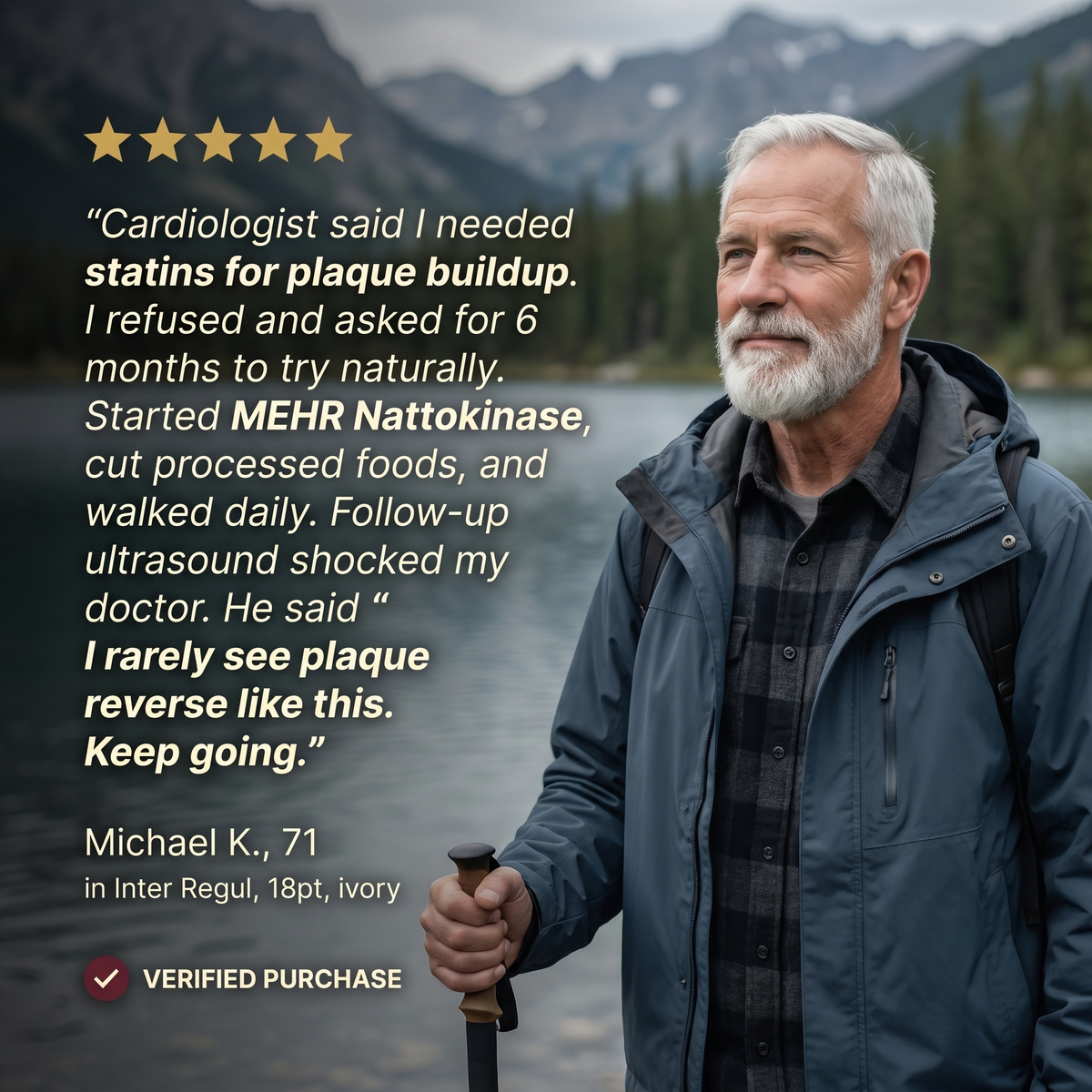 MEHR - Ultimate Nattokinase - Natural solution for reversing arterial inflammation