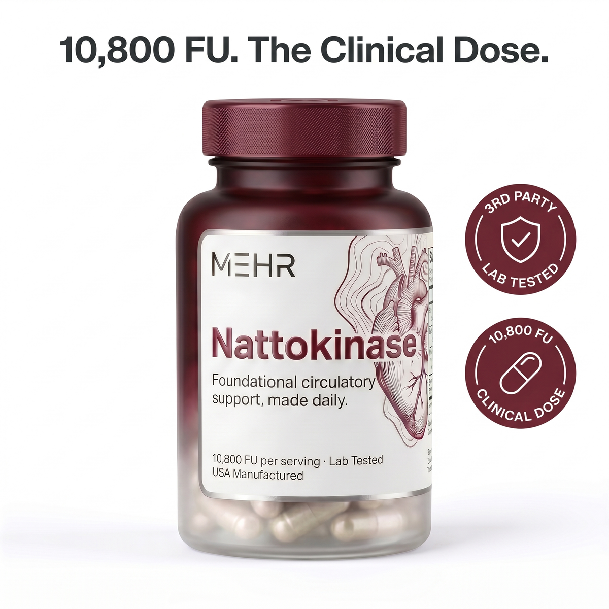 MEHR - Ultimate Nattokinase - Natural solution for reversing arterial inflammation